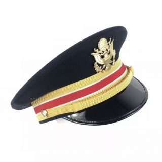 Us Army Dress Officer Cap Company Grade Usa Made Hat Size 7 1/2 Kingform