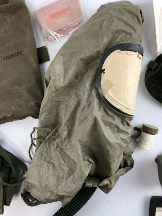 American MSA 1988 Aircrew Gas Mask Respirator - WP Bag Hood Tinted Outsert 2