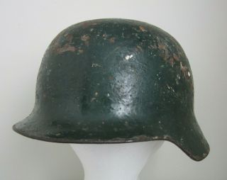 Ww2 Hungarian M38 Helmet Stahlhelm Finnish German Ally Marked