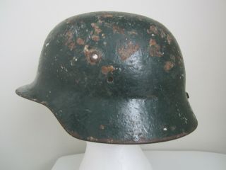 WW2 Hungarian m38 Helmet stahlhelm Finnish German ally marked 4