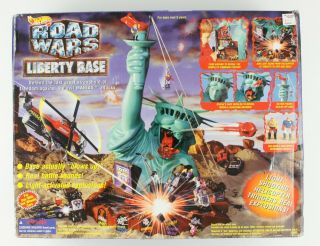 Vintage 1995 Hot Wheels Road Wars Liberty Base Electronic Playset