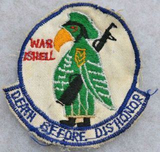 Vietnam War Vintage Embroidered Uniform Patch War Is Hell Death Before Dishonor