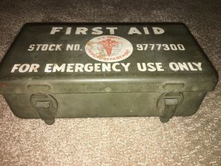 RARE WW2 MILITARY FIRST AID US ARMY MEDICAL DEPARTMENT EMERGENCY FIELD KIT JEEP 3