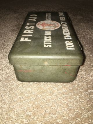 RARE WW2 MILITARY FIRST AID US ARMY MEDICAL DEPARTMENT EMERGENCY FIELD KIT JEEP 6