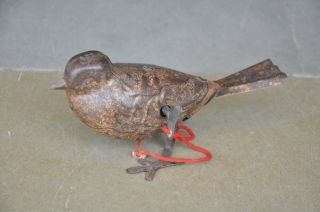 Vintage Wind Up Litho Bird / Sparrow Tin Toy,  Germany?