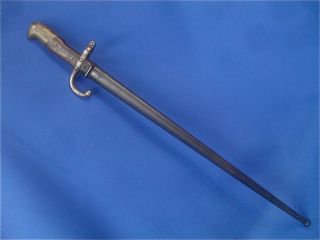 Ww1 French Army Gras Rifle Sword Bayonet With Scabbard & Matching Numbers 13554
