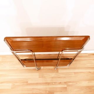 Vintage Trolley Collapsible Bar Cart,  1970s 5