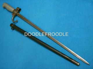 Antique Ww1 Ww2 French Military M1886 Rosalie Sword Dirk Dagger Knife Vintage Ec