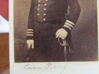 Commodore Matthew C.  Perry cdv photograph by Mathew Brady 2