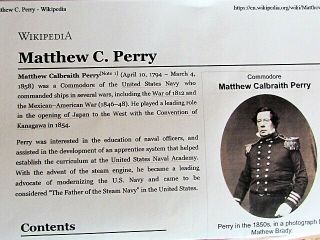 Commodore Matthew C.  Perry cdv photograph by Mathew Brady 5