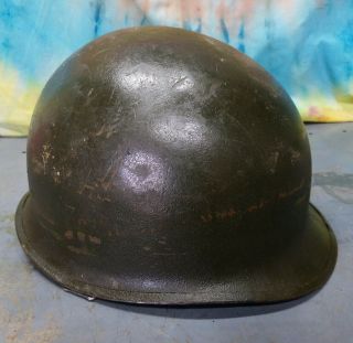 Us Ww2 Era M1 Helmet - Swivel Bale - Rear Seam - See Picks L6