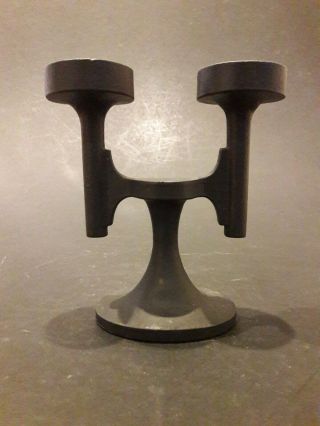 A Rare Robert Welch Chipping Campden Cast iron double candle holder - 1960 ' s 3