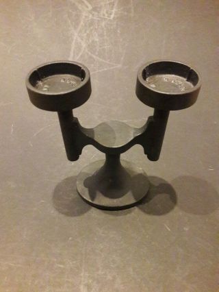 A Rare Robert Welch Chipping Campden Cast iron double candle holder - 1960 ' s 6