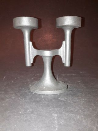 A Rare Robert Welch Chipping Campden Cast iron double candle holder - 1960 ' s 8