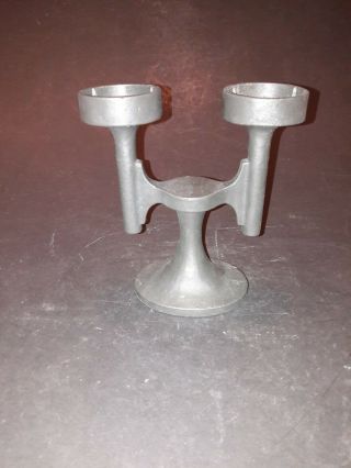 A Rare Robert Welch Chipping Campden Cast iron double candle holder - 1960 ' s 9