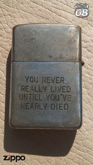 Vintage Zippo Petrol Lighter Vietnam War ANKHE 67 - 68 2