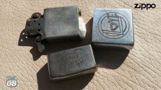 Vintage Zippo Petrol Lighter Vietnam War ANKHE 67 - 68 4