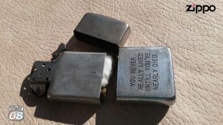 Vintage Zippo Petrol Lighter Vietnam War ANKHE 67 - 68 5