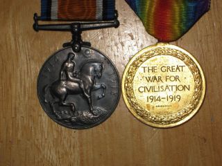 WW1 British Medal Group named to Phillips South Lancashire Regiment 2