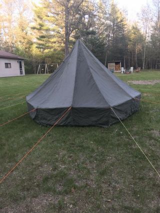 MILITARY SURPLUS 5 MAN M1950 ARCTIC TENT 13x13 CAMPING ARMY,  LINER M 1950 HUNTING 3