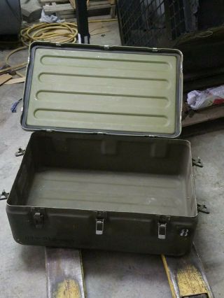 military aluminum medical waterproof storage chest box with lid 32x20x11 2