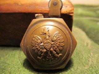 Ww1 Vintage Poland Us Trench Art Lighter.  Authentic Antique - Polish American