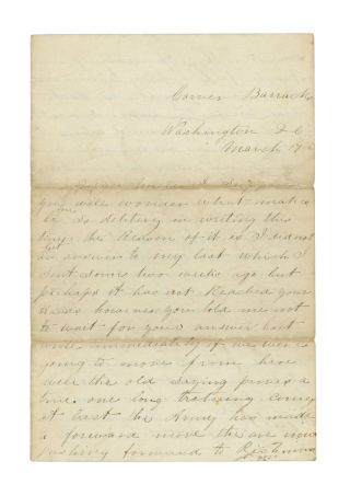 1862 Civil War Letter - 56th York Sergeant John Connell - Peninsula Campaign