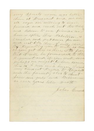 1862 Civil War Letter - 56th York Sergeant John Connell - Peninsula Campaign 3