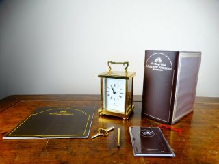 Matthew Norman Grande Striking Carriage Clock 8 Day Swiss 11 Jewels