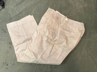 82a Wwii Us Army Officer Summer Khaki Class A Trousers - Large 36 Waist