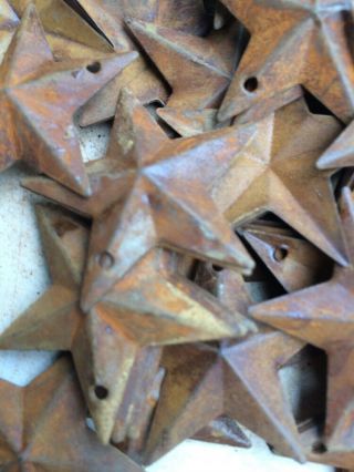 500 Rusty Stars 1.  5 In 1 1/2 Primitive Country Crafts Rust Bulk Craft Supply