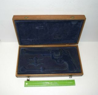 Large Vintage Wood Smith & Wesson?? Gun Case Box Only,  Display Box,  No - Reserve