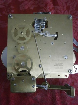 Hermle 1050 - 020 Fhs Wall Clock Movement Pendulum Triple Chimes H41559 Parts