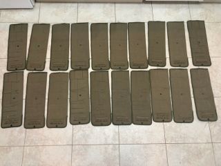 Twenty (20) Ww2 Wwii M13 Spare Parts Roll,  Rolls Used/issued/surplus