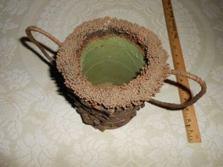 Large Antique Primitive Native American Indian Basket Alabama Pine Needle 6
