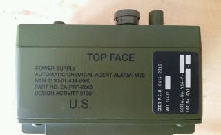 Nos Us Military Power Supply,  Battery,  Chemical Agent Alarm Xm22,  Radio,  M28
