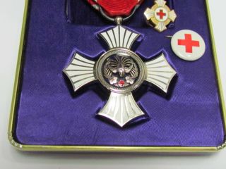 Japanese Medal Red Cross Gold Merit Award Badge Medic Nurse Doctor Post Ww2 Wwii