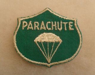 Rare Wwii " Parachute " Oklahoma City Air Depot Aaf Patch Harder To Find Twill