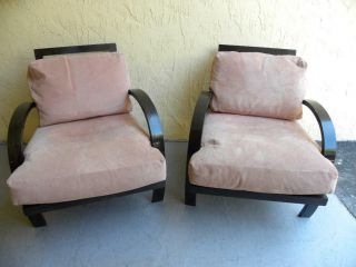 Robert Scott Sally Sirkin Lewis Fabulous Deco Lounge Chairs