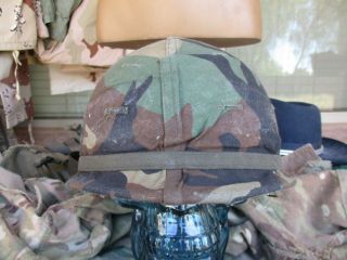 US M - 1 Helmet with Camouflage Cover,  Liner & Shell 2