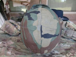 US M - 1 Helmet with Camouflage Cover,  Liner & Shell 6