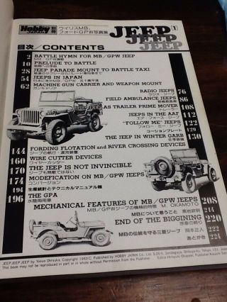 WWII Military Jeep Book Japan Ford Willys history army marine rare MB GPW photos 5