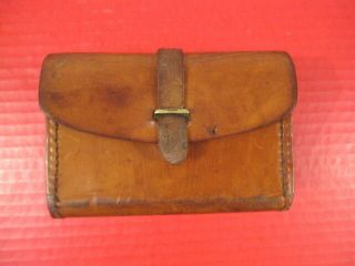 Wwii Us Army Leather Spare Parts Box For Browning M1918 Bar Rifle - Dtd 1942 1