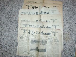14 Issues " Radiator " Us Army Ambulance Service To France Newspaper Rare