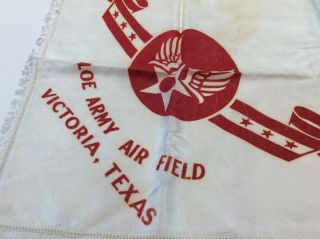 Wwii U.  S.  Army Usaaf Army Air Forces Vintage Flyers Scarf Silk 24x24 Texas Aloe
