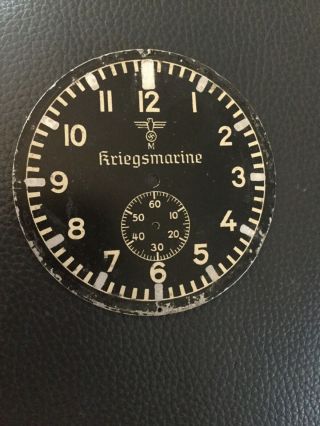 Kriegsmarine Military Clock Face