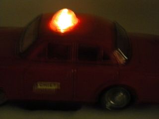 VINTAGE MID 1950 ' SLINEMAR FIRE CHIEF CAR BY LINEMAR JAPAN TIN BATTERY 6
