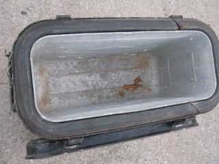 Vintage Military Cooler Metal Box has Petina 2