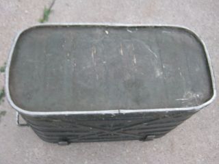 Vintage Military Cooler Metal Box has Petina 8