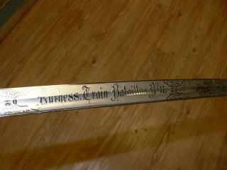 IMPERIAL GERMAN TRAIN BATTALION SWORD WITH TRIPLE ETCH AND ETCHED PANEL 8